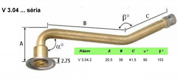 V.3.04.2 Ventil 2 x ohnutý